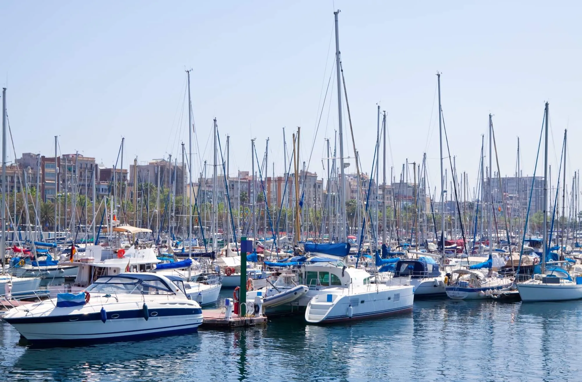 Secure RV and boat storage facility with covered parking spaces